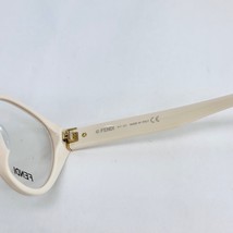 FENDI ROMA 50020 Ivory Gold Logo Cat Eyeglasses Optical Frame 53 mm FE50020I - £285.74 GBP