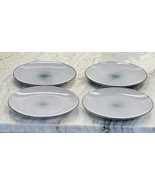 Royal Norfolk White &amp; Black Dash Salad Plates7 Inches(Set Of 4) - €51,25 EUR