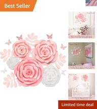 Large Paper Flowers Decorations for Wall, Wedding, Bridal Shower, Baby S... - $76.01