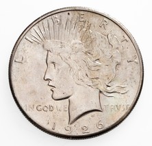 1926 $1 Silver Peace Dollar in Choice BU Condition, Excellent Eye Appeal - £97.02 GBP