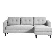 BELAGIO SOFA BED WITH CHAISE LIGHT GREY RIGHT - £1,421.35 GBP