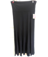 LULAROE M Solid Black Floor Length Maxi Skirt NEW - $14.85