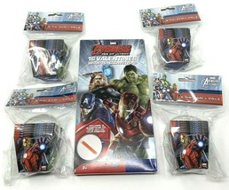 Marvel Avengers Valentine&#39;s Day Cards Glow Stick Treat Boxes - £10.07 GBP