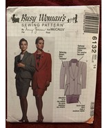 McCalls 6132 Sz 14 Uncut Nancy Zieman Busy Woman Jacket &amp; Skirt Pattern (F) - $16.20 CAD