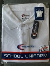Premium School Uniform Polo Size M(10/12) Years White - £9.23 GBP