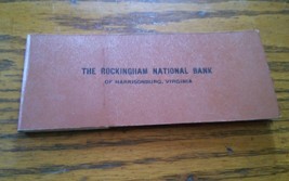 VTG 1920&#39;s Rockingham National Bank Harrisonburg Virginia Deposit Book - £15.97 GBP