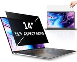 14 Inch Laptop Privacy Screen For 16:9 Computer Monitor, Anti Glare Blue... - £32.38 GBP