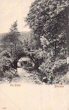 Brendon Devon England~Old Arch BRIDGE~1900s Photo Postcard - £4.06 GBP
