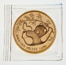 1985 1 Oz. Gold Panda Brilliant Handgehoben IN Original Ungebraucht Ovp - £2,157.45 GBP