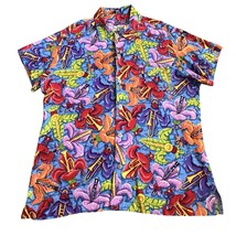 Bayou Wear Men’s Fleur De Jazz Hawaiian Shirt Sz M Jazzfest Fleur De Lis... - $921.11 MXN