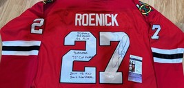 RARE Chicago Blackhawks JEREMY ROENICK JERSEY signed autograph JSA PHOTO... - $296.99