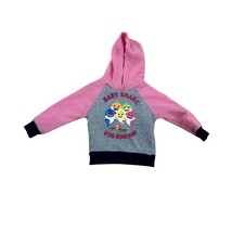 Baby Shark Hoodie Toddler Girls Pink Gray Pullover Sweatshirt NWT - $14.80