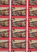 Uncut Sheet Santa Fe Railroad Playing Cards Trains Passing Scenic West D... - $74.17