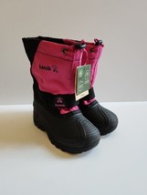 KAMIK Snowfox Snow Boots Kids Toddler Girls 11 Pink Black NEW - £39.46 GBP