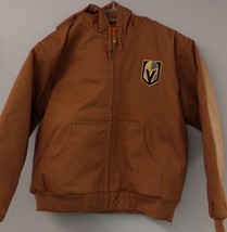 Vegas Golden Knights Mens CornerStone®  Duck Cloth Hooded Work Jacket J763H New - £23.59 GBP