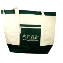 Kindle The Flame Lynette Hagins Womens Conference Zippered Tote Bag Beac... - £22.90 GBP