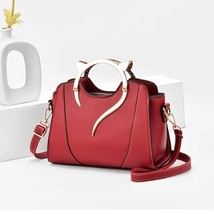 PU Handbag For Wowen Cute Cat Handle Design Large-Capacity Tote Bag Fashion Fres - £61.67 GBP