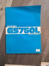 1979 Suzuki GS750L 79&#39; GS 750 L Supplement Owner Service Manual booklet - $17.37
