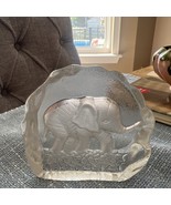 Vintage 3.5&quot; Glass Asian Elephant Paperweight - €8,51 EUR