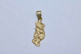 Real Solid 10k Yellow Gold Winnie the Pooh Full Tummy Charm Pendant Dije - £48.30 GBP