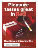 Newport Cigarettes Red Ashtray 2011 Full-Page Print Magazine Tobacciana Ad - $180.96 MXN