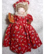 Vintage Homemade Clothespin Minature Praire School Teacher Doll  - $4.10 CAD