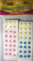 Worlds Famous Old Fashioned Wrapped Candy Buttons Strip Cherry,Lemon,Li 1.0 oz - £7.81 GBP