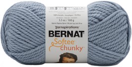 Bernat Softee Chunky Yarn Gray Blue Pack of 1 Skein - $22.19