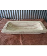 Carved Wooden Dough Bowl Primitive Wood Trencher Tray Rustic Home Decor ... - £14.13 GBP
