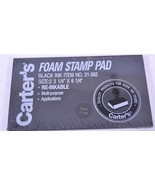 Carters Foam Stamp Pad Black No. 21-382 Re-inkable NOS - €4,24 EUR