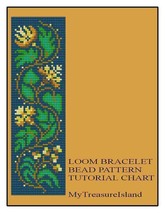 Bead Loom Vintage Floral Border 1 Multi-Color Bracelet Pattern PDF BP_99 - £3.58 GBP