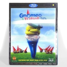 Gnomeo &amp;  Juliet (3-Disc 3D &amp; 2D Blu-ray/DVD, 2011) w/ Slipcover ! - £10.95 GBP