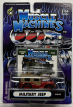 2003 Muscle Machines Military Jeep Red and Tan 02-91 - £5.60 GBP