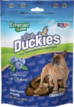 Emerald Pet Little Duckies Dog Treats with Duck and Blueberry 5 oz Emerald Pet L - £12.27 GBP