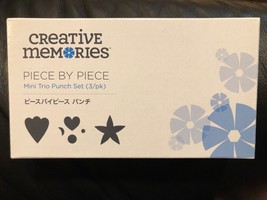 Creative Memories Piece by Piece Mini Trio Punch Set Scrapbook Card Making (3pk) - £26.90 GBP