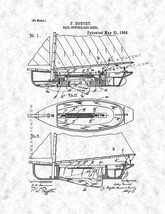 Sail Controlled Keel Patent Print - Gunmetal - £6.37 GBP+