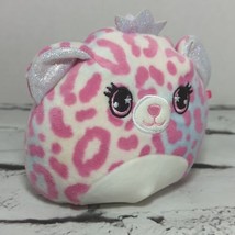 Squishmallow Brandi Cheetah 5&quot; Pink Glitter Crown Stuffed Plush toy Kell... - £9.34 GBP