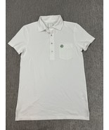 Short Court Polo Shirt Mens XS White Pima Cotton Tennis Pickleball Perfo... - $463.49 MXN