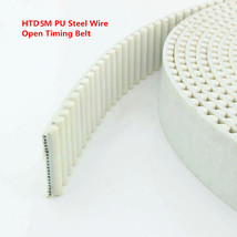 1M Length HTD5M PU Steel Wire Open Timing Belt 10mm to 100mm Width 5mm Pitch - £3.58 GBP+