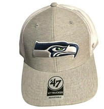 NWT New Seattle Seahawks &#39;47 Brand Transit Logo Trucker Snapback Hat - £19.74 GBP
