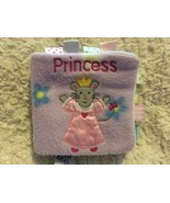 TAGGIES Girls Fleece Baby Book PRINCESS Mouse Flower Pink Purple Silver ... - $6.05 CAD