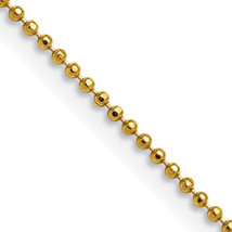Chisel Gold-tone Brass 1.50mm Plated 24 inch Ball Chain SRN211 - $30.33