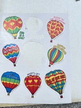 Ultra Rare Hallmark 1980s Hot Air Balloon Stickers - $12.06