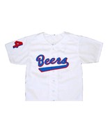 Joe Coop Cooper Baseketball Beers Button Down Baseball Jersey White Any ... - $54.66 CAD+