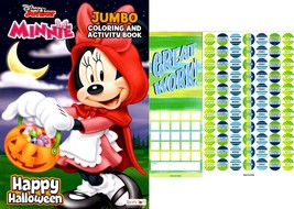 Minnie - Happy Halloween - Halloween Jumbo Coloring &amp; Activity Book + Stickers - £5.58 GBP