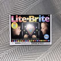 Lite Brite New Mini Size  85 Colorful Mini Pegs and 4 Design Templates A2 - $8.55