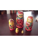 Russian nesting dolls 6 pieces, principal doll measures 8 1/2&quot; original - €32,92 EUR