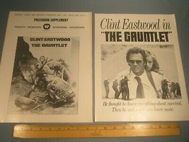 Advertising Manual THE GAUNTLET Press Book CLINT EASTWOOD 9 Pages [Z106a] - £18.87 GBP