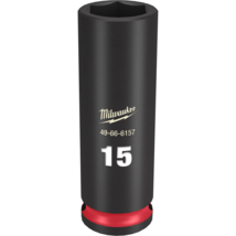 Milwaukee Tool SHOCKWAVE Impact Duty  3/8&quot;Drive 15MM Deep 6 Point Socket - $37.49