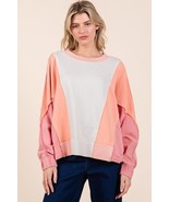 Mittoshop Mineral Wash Color Block Sweatshirt - $90.40 CAD+